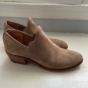 Frye Carson Suede Leather Shootie Ankle Booties Boots Shooties Size 10 Women’s